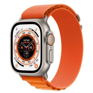 APPLE WATCH ULTRA CELLULAR, 49MM TITANIUM CASE, MEDIUM ORANGE ALPINE LOOP