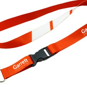 Custom polyester lanyard with safety breakaway and buckle